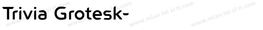 Trivia Grotesk字体转换